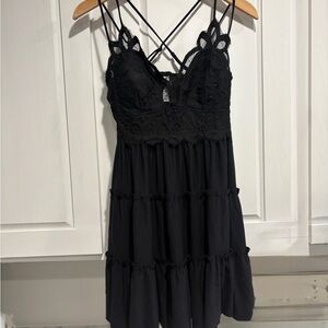 Zenana Outfitters Black Lace Dress